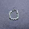 Natural Flower Amazonite Chip Beaded Bracelets for Women IW6789-28-1