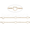 Ion Plating(IP) 304 Stainless Steel Heart Link Cable Chains STAS-P254-06G-2