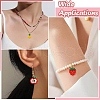 5Pcs 5 Styles Glass Seed Beaded Pendants PALLOY-CJ00126-7