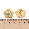 304 Stainless Steel Synthetic Turquoise Stud Earrings for Women EJEW-U046-15G-5
