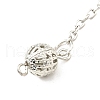 Brass Cable Chain Coil Dowsing Pendulums HJEW-D004-02P-4