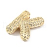 Rack Plating Brass Micro Pave Cubic Zirconia Pendants KK-Q790-01K-G-2