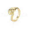 Snake Shape Rack Plating Alloy Cuff Rings RJEW-Q163-009A-RS-3