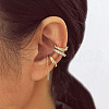 3Pcs Alloy Crystal Rhinestone Cuff Earring Sets for Women WG4401A-08-1
