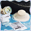 AHADERMAKER 10 Yards Polyester Pleated Lace Trim OCOR-GA0001-72A-4