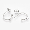 304 Stainless Steel Stud Earring Findings STAS-T047-21-2