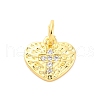 Brass Micro Pave Cubic Zirconia Pendants KK-D325-42G-1