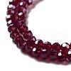 Electroplate Transparent Glass Beads Strands EGLA-A035-T3mm-A02-3
