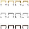 WADORN 12 Sets 3 Colors Zinc Alloy Bag Suspension Clasps FIND-WR0005-56-1