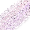 Transparent Painted Glass Beads Strands DGLA-A034-T8mm-A05-2