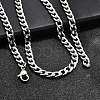 Tarnish Resistant 304 Stainless Steel Curb Chain/Twisted Chain Necklace Making STAS-A028-N122P-4