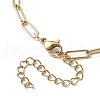 304 Stainless Steel Paperclip Necklace NJEW-TA00140-5