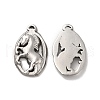 Non-Tarnish 304 Stainless Steel Pendants STAS-Q001-20P-2