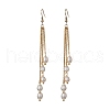 Mother's Day Jewellery Natural Pearl Beads Dangle Earrings EJEW-JE05413-01-1