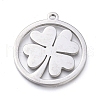 304 Stainless Steel Pendants STAS-L245-018P-1