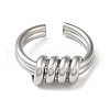 Brass Open Cuff Ring RJEW-C037-03P-2