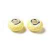Opaque Resin European Beads RESI-C055-01E-2