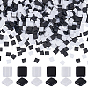 SUNNYCLUE 600Pcs 2 Colors Opaque Acrylic Slide Charms OACR-SC0001-39-1