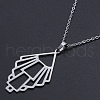Non-Tarnish 201 Stainless Steel Pendant Necklaces NJEW-S105-JN609-45-1-1