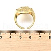Brass Micro Pave Cubic Zirconia Cuff Rings for Women RJEW-F181-04G-5