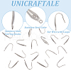 Unicraftale 80Pcs 316 Surgical Stainless Steel Earring Hooks STAS-UN0034-73-5