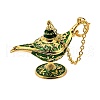 Alloy Enamel Tea Pot Home Display Decoration DJEW-Z010-01G-04-1