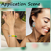 SOFPLATE 50Pcs 5 Colors Round Food Grade Eco-Friendly Silicone Focal Beads SIL-SP0001-03-5