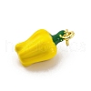 Brass Enamel Pendants KK-U066-03G-3