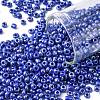 DIY Craft Beads 8/0 Opaque Colors Lustered Round Glass Seed Beads X-SEED-A012-3mm-128-1