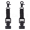SUPERFINDINGS 2Pcs Polyester Fiber & Iron Braided Clamp AJEW-FH0005-39B-1