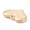 304 Stainless Steel Stamping Blank Tag Heart Pendants STAS-G218-08G-1-3