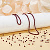 FIBLOOM 2 Strands Natural Garnet Beads Strands G-FI0001-04-4