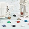 SUNNYCLUE 30Pcs 15 Colors Gemstone Pendants G-SC0001-39-5