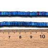 2-Hole Electroplated Synthetic Non-magnetic Hematite Beads Strands G-L613-A01-01G-4