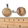 Natural Picture Jasper Pendants G-B127-14P-05-3