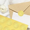 34 Sheets Self Adhesive Gold Foil Embossed Stickers DIY-WH0509-007-6
