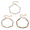 3Pcs Glass Seed Beads Link Bracelets BJEW-MZ00148-2