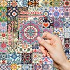 50Pcs Cartoon Tile Paper Sticker STIC-C012-07-3