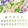 25Pcs 5 Colors Acrylic Charms KY-TA0001-22-1