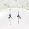 Butterfly Alloy Enamel Pendant Necklaces & Dangle Earrings Sets FS-WGE0CC2-01-4