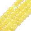 Natural Dyed White Jade Beads Strands G-C179-A6mm-04-2