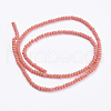 Opaque Solid Color Glass Bead Strands X-GLAA-F078-A03-2