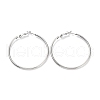 Non-Tarnish Ring 304 Stainless Steel Hoop Earrings for Women Men EJEW-B049-02E-P-1