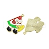 Golden Plated Alloy Enamel Pendants ENAM-Z017-10G-05-2