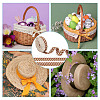 GOMAKERER about 10.5~11 yards Ethnic Style Polycotton Jacquard Leaf Ribbons OCOR-GO0001-15D-7