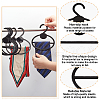 Plastic Hanging Display Stand for Silk Scarf ODIS-WH0099-29A-3