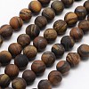 Natural Tiger Eye Beads Strands G-D688-4mm-1