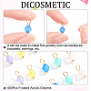 DICOSMETIC 400Pcs Frosted Acrylic Charms FIND-DC0001-49-4