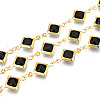 Brass Rhombus Link Chains CHC-N023-08F-G-1