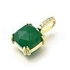 Natural Black Jade Faceted Pendants KK-U072-35G-02-2